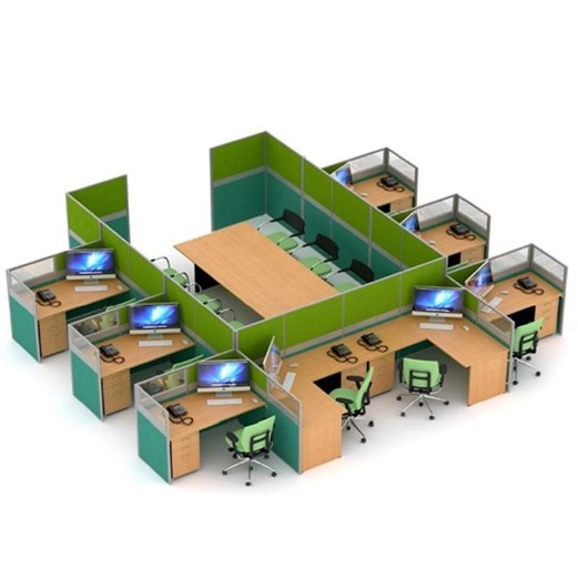 Partisi kantor Uno Slim 6